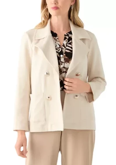 Petite Relaxed French Terry Jacket