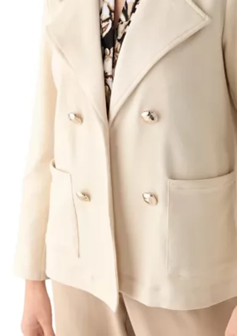 Petite Relaxed French Terry Jacket