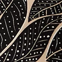 Plus Triple Pleat Leaf Print Sleeveless Blouse