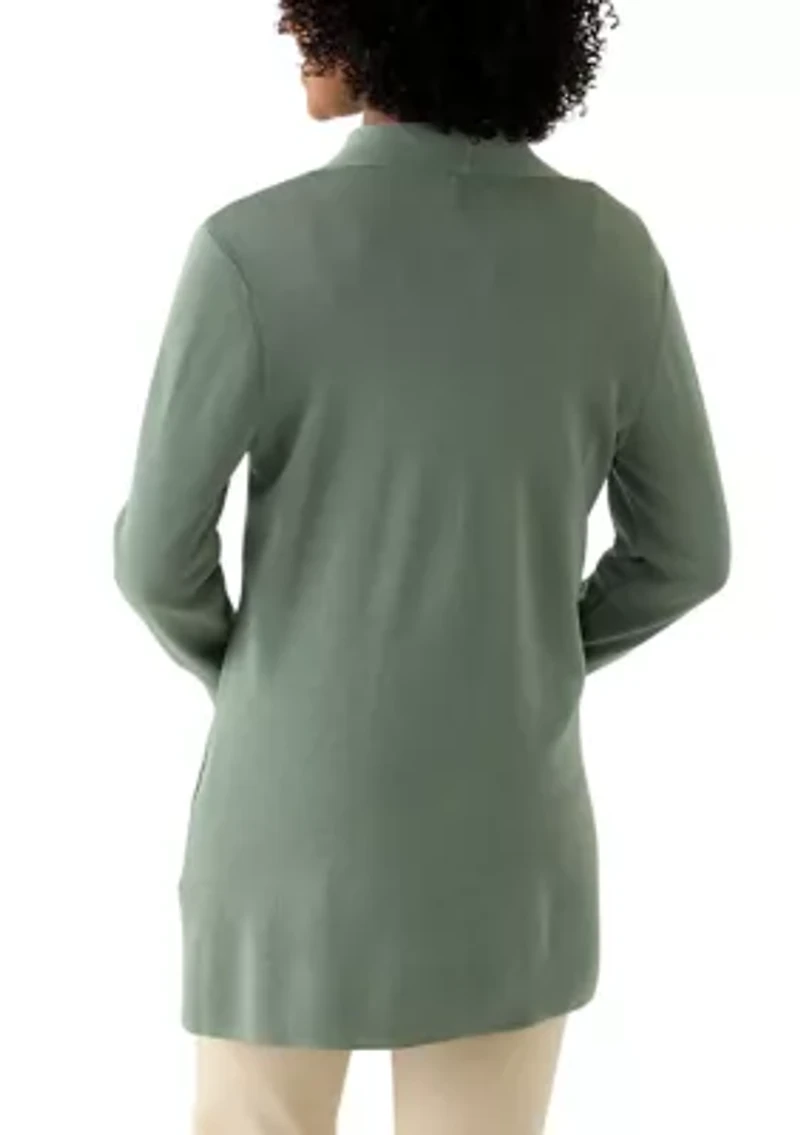 Women's Long Sleeve Napa Cardigan