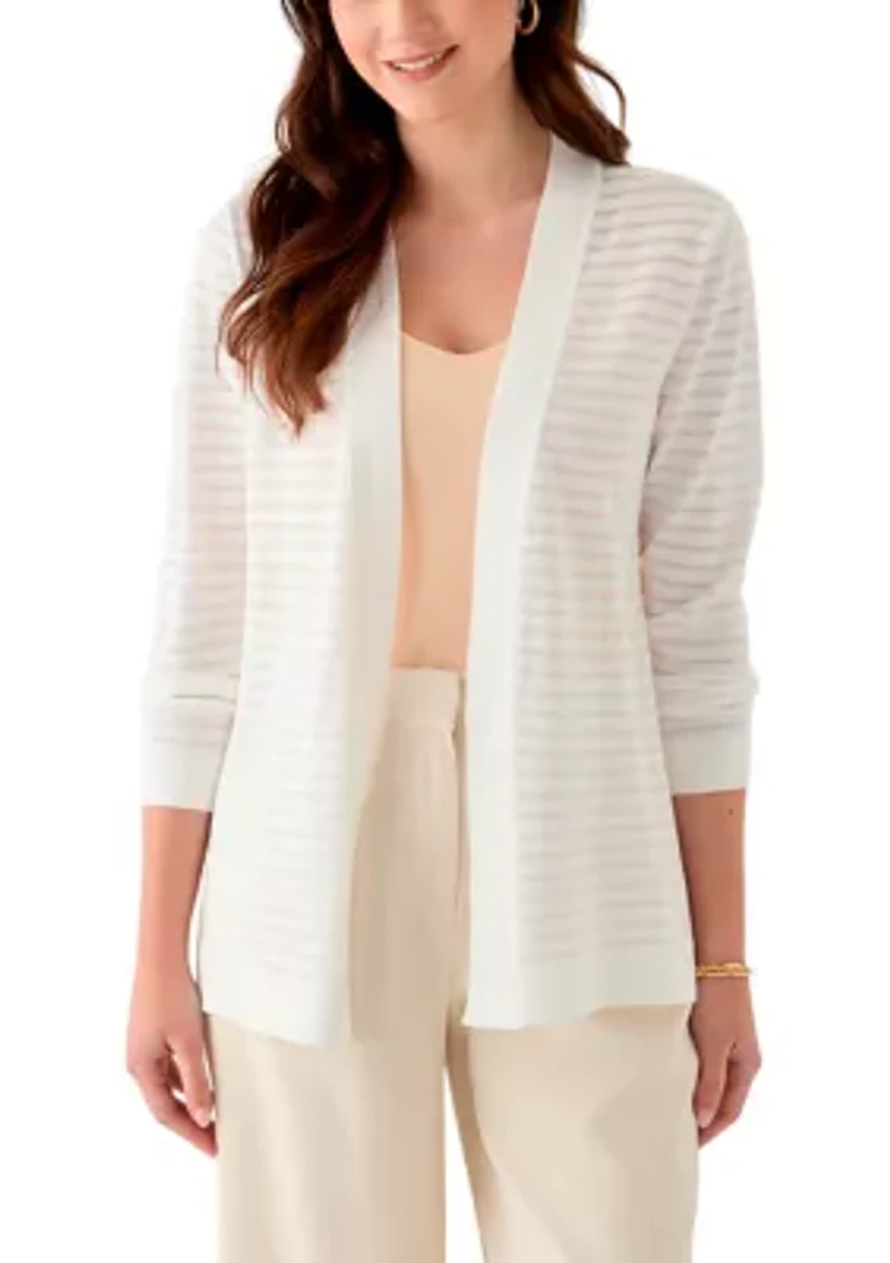 Women's Long Sleeve Sheer Cardigan