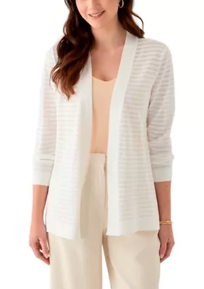 Women's Long Sleeve Sheer Cardigan