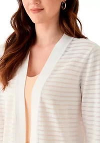 Women's Long Sleeve Sheer Cardigan