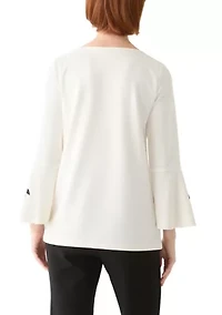 Women's Long Sleeve Appliqué Tunic