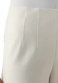 Petite High Rise Double Dart Wide Leg Trousers