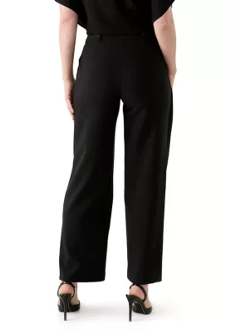 Women's Wide Leg Belted Pants