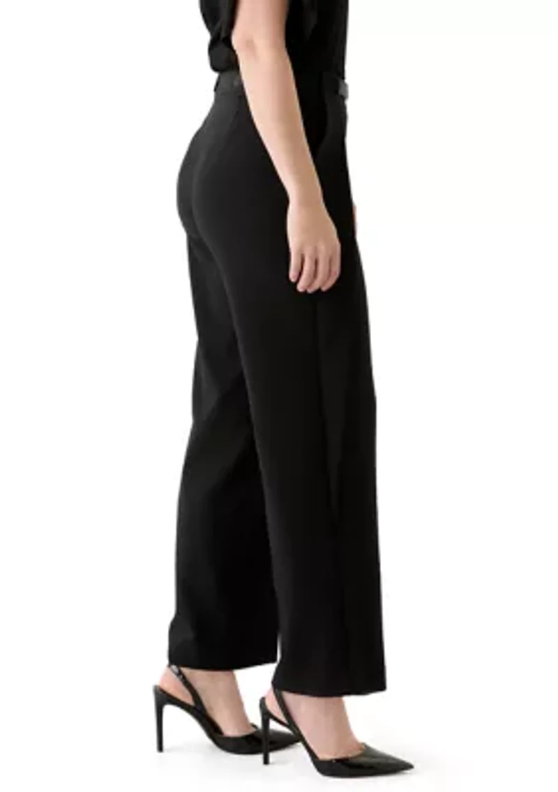 Women's Wide Leg Belted Pants
