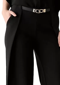 Women's Wide Leg Belted Pants