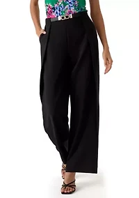 Petite Pull On Wide Leg Pants