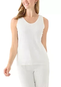 Petite Sleeveless Sequin Tank Top