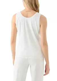 Petite Sleeveless Sequin Tank Top