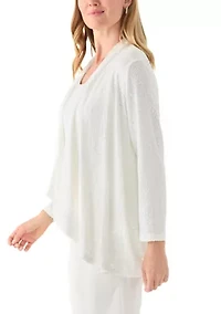 Petite Open Front Cardigan