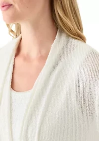 Petite Open Front Cardigan