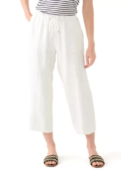 Petite Linen Blend Pants
