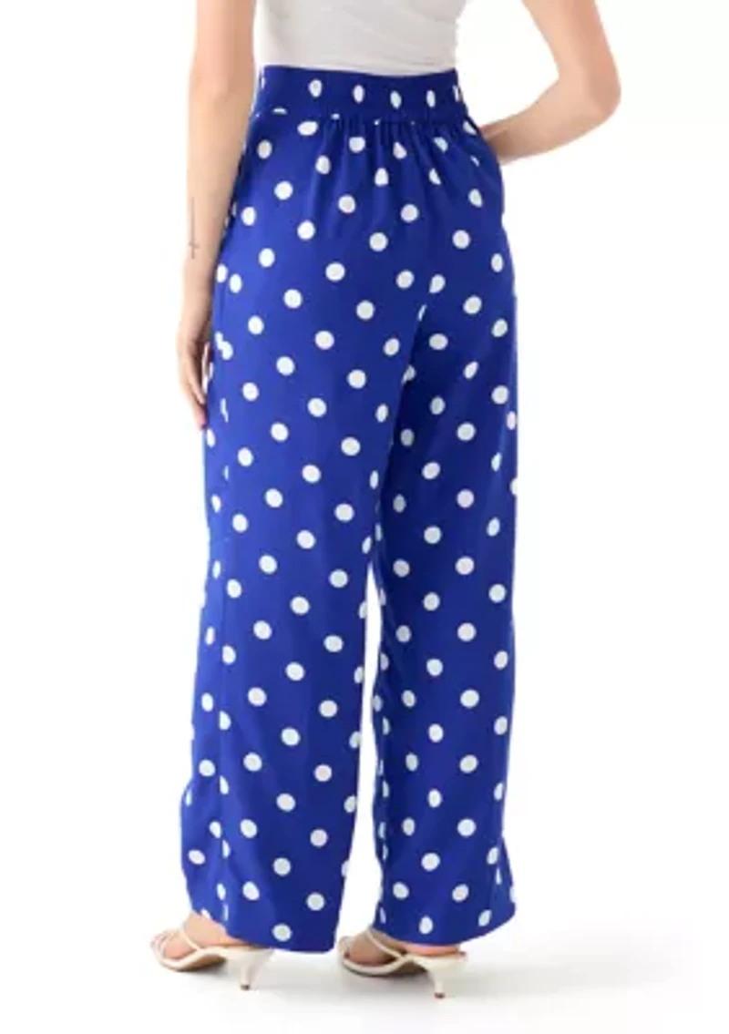 Petite Printed Trousers