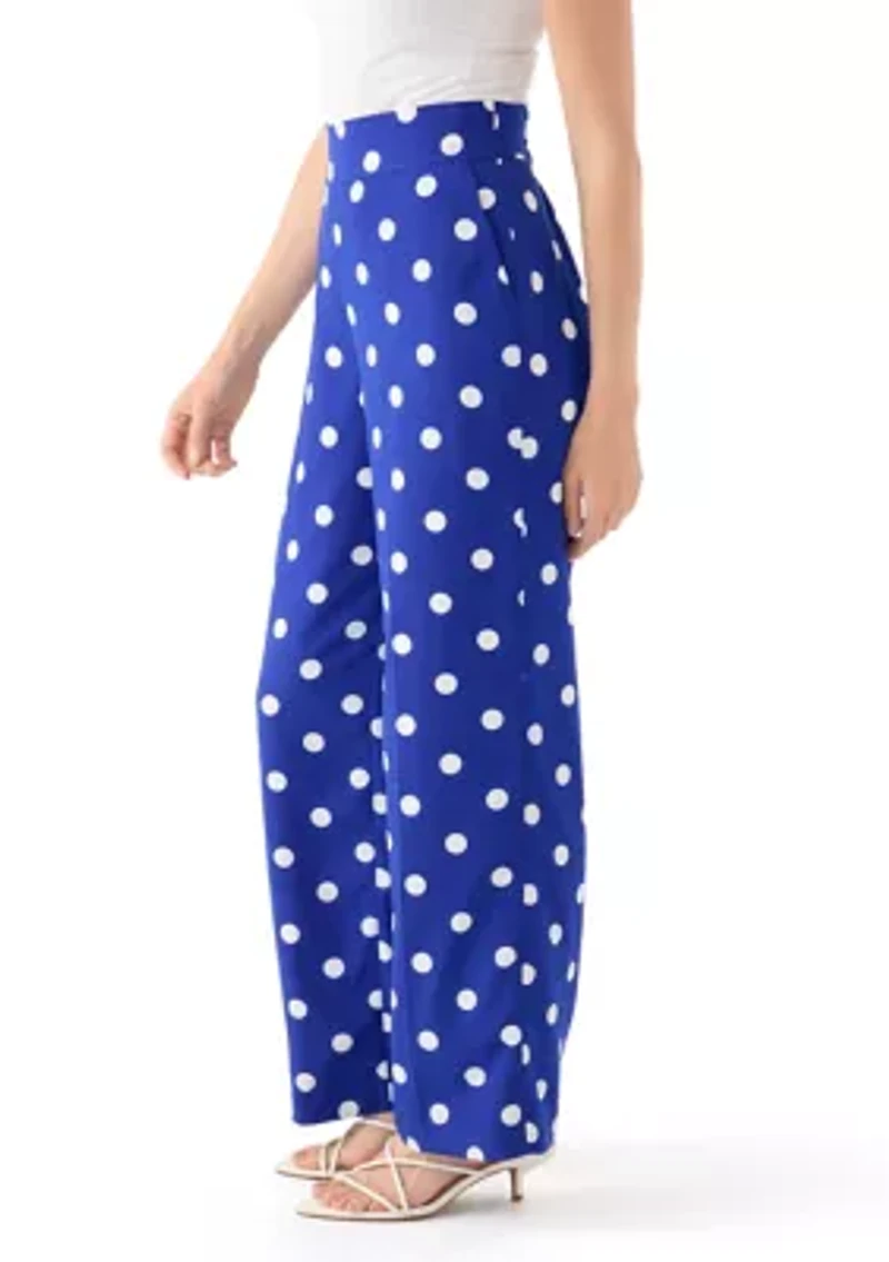 Petite Printed Trousers