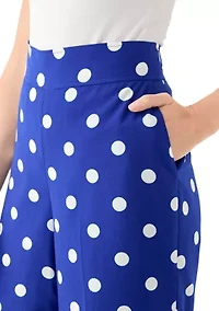 Petite Printed Trousers