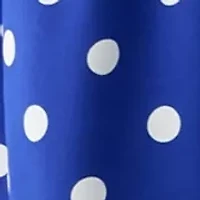 Petite Sleeveless Polka Dot Midi Dress