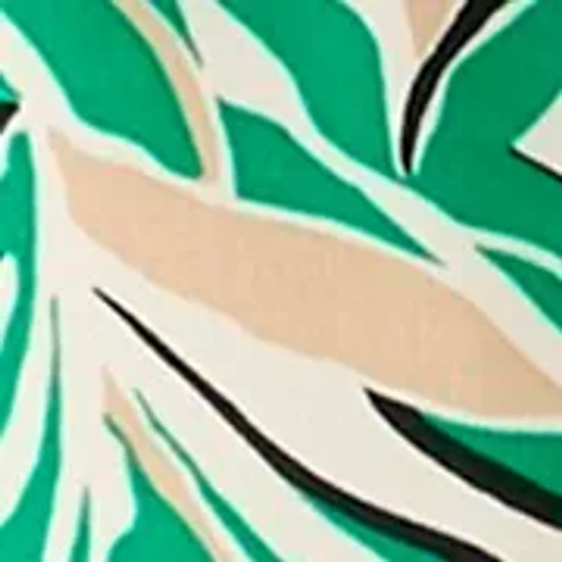 Plus Tropical Print Blouse