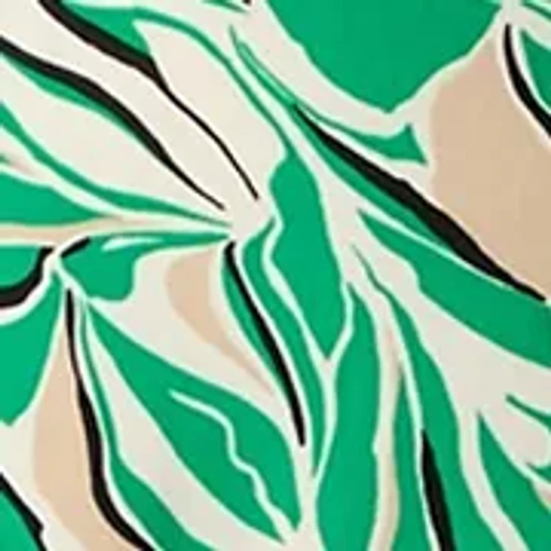 Plus Flutter Sleeve Classic Wrap Printed Dress