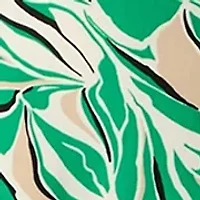 Plus Flutter Sleeve Classic Wrap Printed Dress