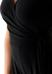 Petite Sleeveless Wrap Jumpsuit