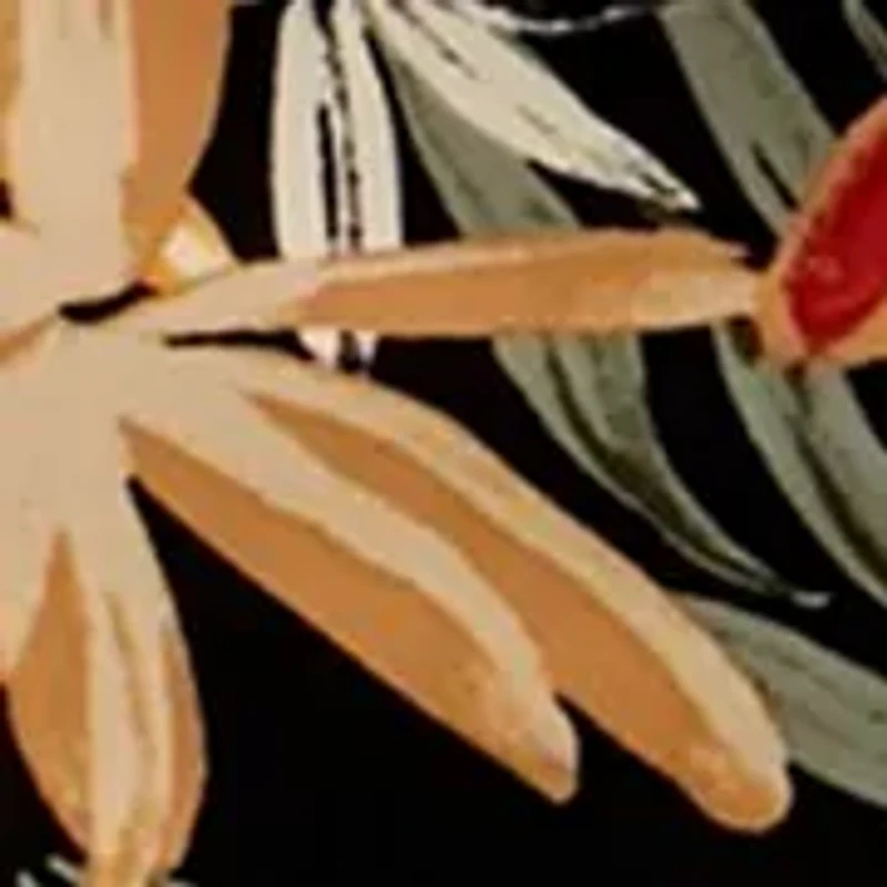 Plus Sleeveless Printed Triple Pleat Blouse