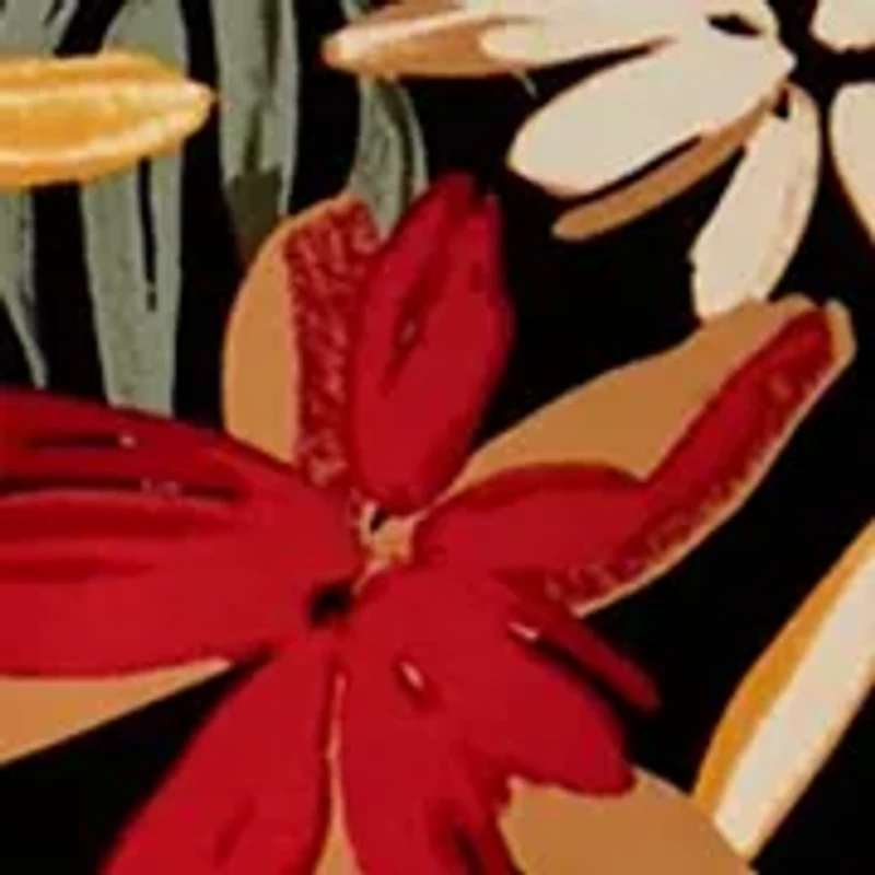 Plus Pull On Wide Waistband Printed Palazzo Pants