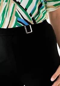 Petite Cropped Printed Palazzo Pants