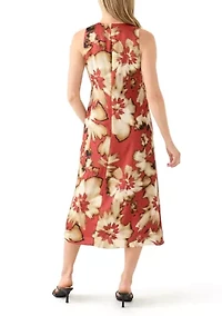 Petite Spiced Berry Multi Printed Slip Dress