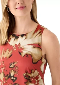 Petite Spiced Berry Multi Printed Slip Dress
