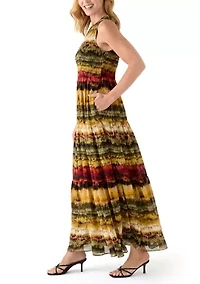 Women's Smocked Bodice Tiered Dress