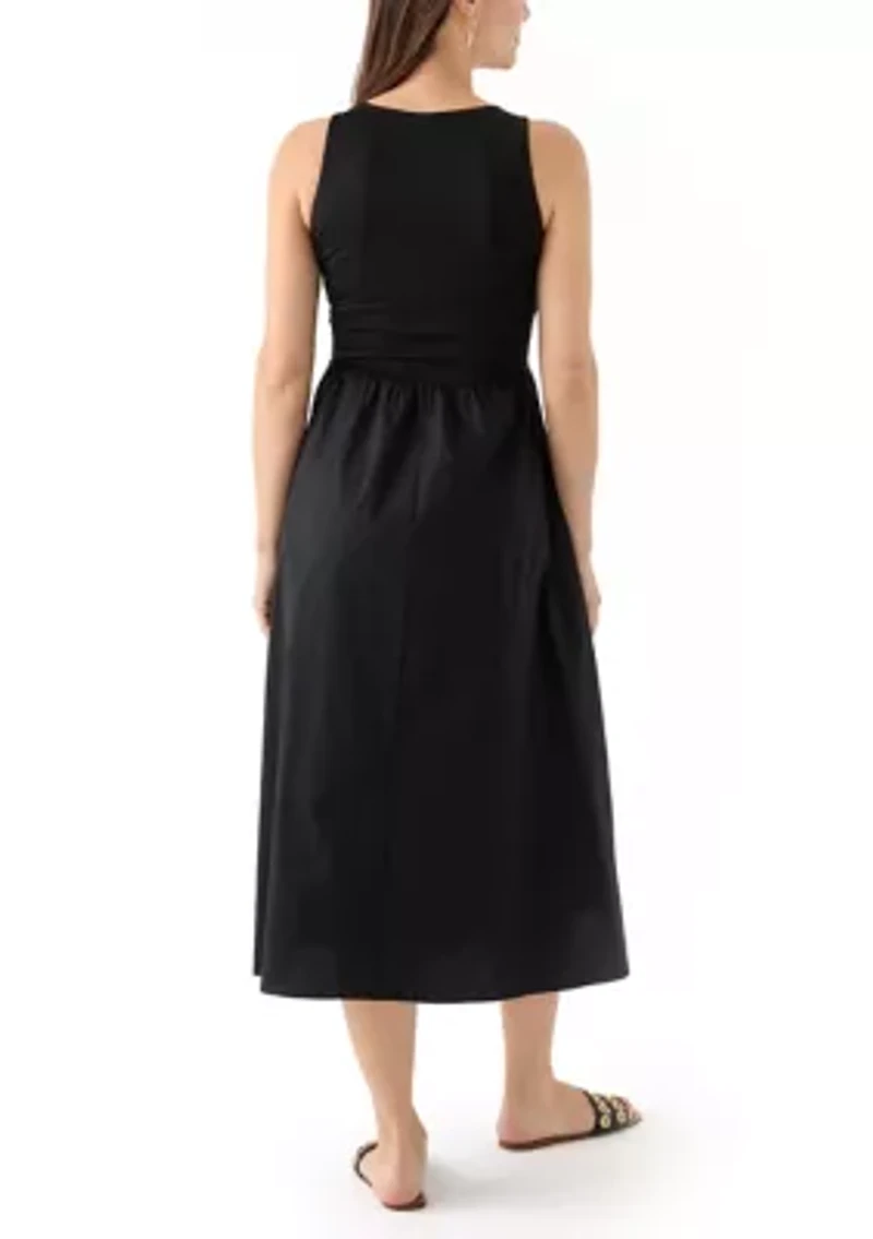 Petite Sleeveless Tank Midi Dress