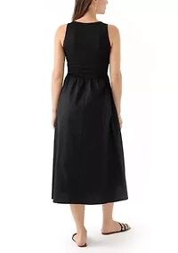 Petite Sleeveless Tank Midi Dress