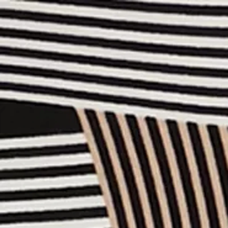 Plus Printed Triple Pleated Blouse