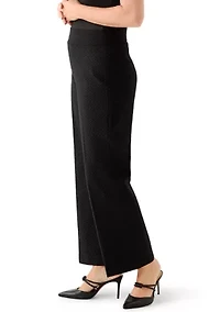 Petite Pull On Wide Leg Trousers