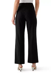 Women's Wide Leg Pinstripe Trousers