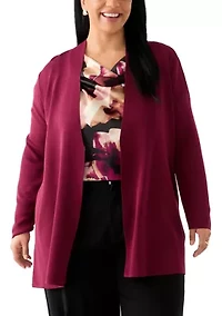 Plus Napa Cardigan