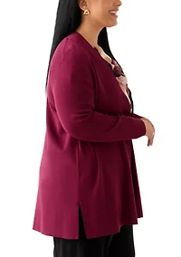 Plus Napa Cardigan
