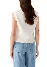 Petite Button Front Vest