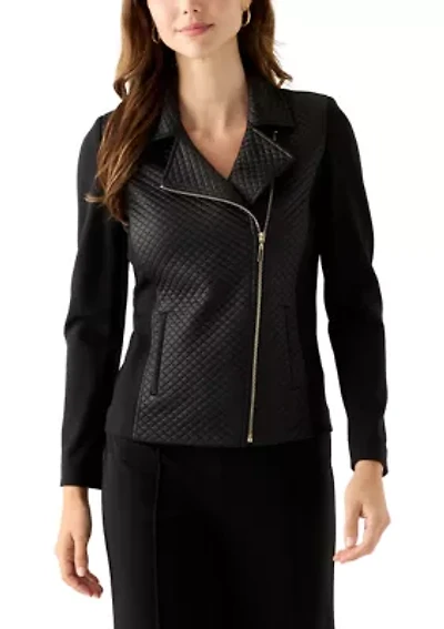 Women's Asymmetrical Motorcycle Jacket