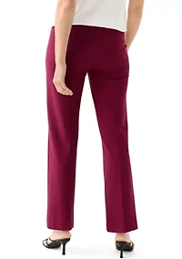 Petite Wide Leg Compression Trousers