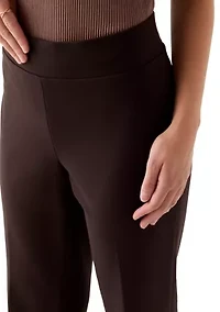 Petite Wide Leg Compression Trousers