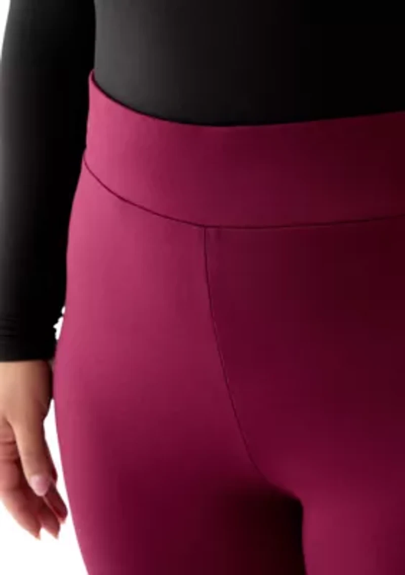 Plus Pull On Wide Leg Compression Pants