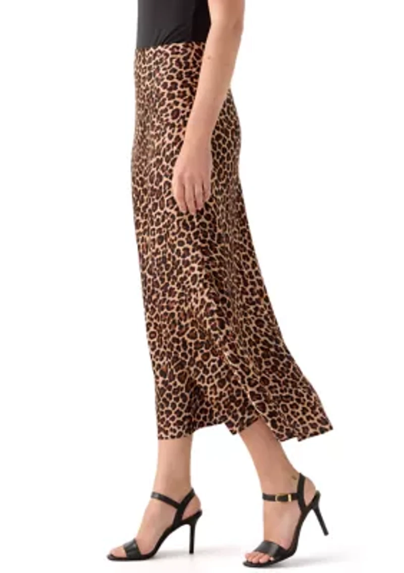 Women's Unlined Bias Flared Skirt