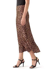 Women's Unlined Bias Flared Skirt