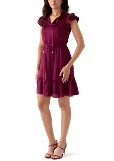 Women's Flutter Sleeve Dress