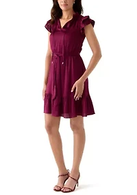 Women's Flutter Sleeve Dress