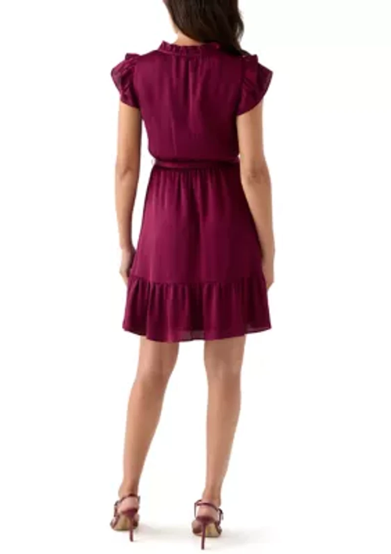 Women's Flutter Sleeve Dress