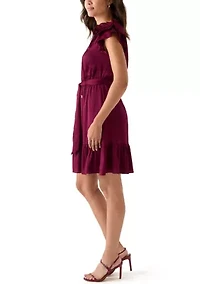 Women's Flutter Sleeve Dress